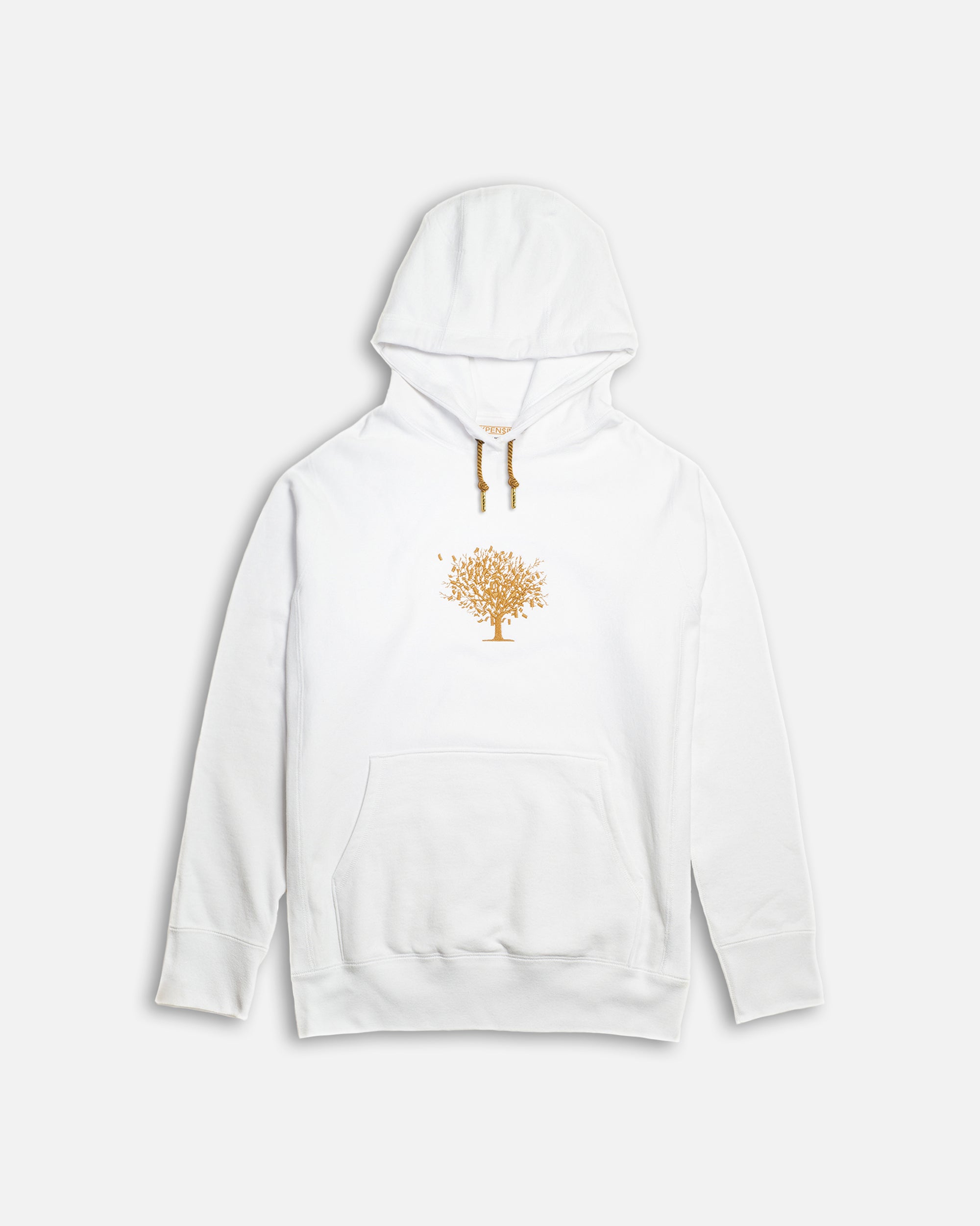 money tree clothing MONEY TREE HOODIE (WHITE/GOLD) – Expensiv Lifestyle